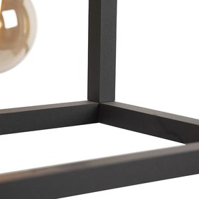 Industriële hanglamp zwart 4-lichts - Big Cage