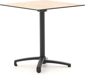 Inklapbare tafel Bellagio | Vierkant | Tuintafel Kunststof | 70x70cm | 2 personen | Kees Smit Tuinmeubelen