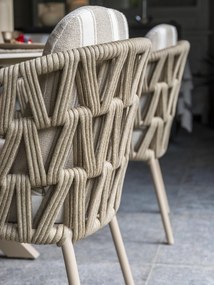 4 Seasons Outdoor Beverly tuinset met Hampton tafel 300 cm LoungestoelTuinstoel   beige weerbestendig