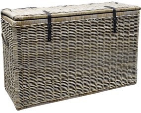 Kussenbox groot 167x70xH106 cm naturel rotan