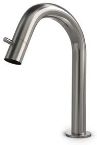 Hotbath Buddy Fonteinkraan - U uitloop 11.8cm - opbouw - geborsteld nikkel U001GN