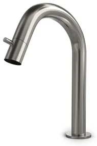 Hotbath Buddy Fonteinkraan - U uitloop 11.8cm - opbouw - geborsteld nikkel U001GN