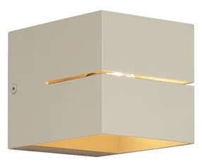 Moderne wandlamp beige G9 vierkant - Transfer