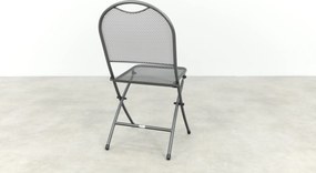 Inklapbare balkonset 3-delig strekmetaal - Antraciet