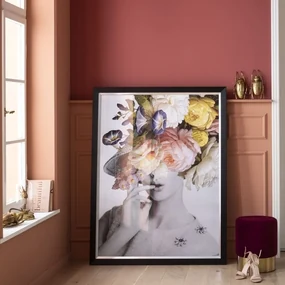 Kare Design Flower Lady Pastel Portret Met Bloemen