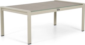 Stoel en Bank Loungeset 4 personen Aluminium Zand/Beige  Domani Furniture Leaf