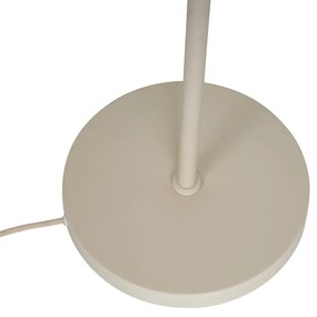 Retro vloerlamp beige met mat glas - Fedde