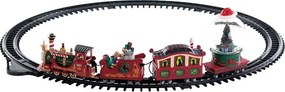 Lemax - 'North Pole Railway' - Verlichte trein met animatie &amp; muziek/geluid - Werkt op batterijen