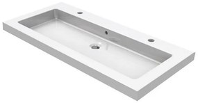 Mueller Combo badmeubel 100cm hoogglans wit 2 kraangaten