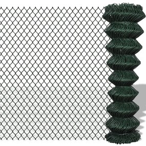 vidaXL Gaashek 1,5x25 m staal groen