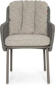 Tuinstoel Rope Taupe-naturel-bruin Santika Cayora