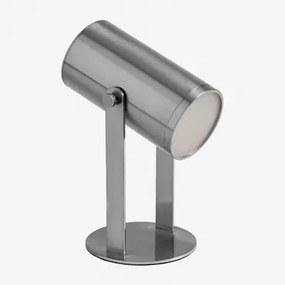 Liburt draadloze LED-tafellamp Grijs – chroom - Sklum