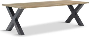 Tuinset 6 personen 240 cm Aluminium/textileen Wit Lifestyle Garden Furniture Fiora/Talai