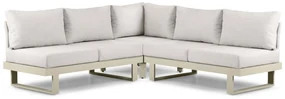 Hoek loungeset 5 personen Aluminium Taupe  Lifestyle Garden Furniture Lorenzo