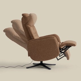 Elektrisch Verstelbare Stoel Stof Terracotta