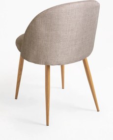 Set 4 Vint Stoffen Stoelen