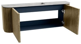 Mondiaz Joya DLux 115cm toiletmeubel ronding links/rechts dusk met wastafel faye midden zonder kraangat glace