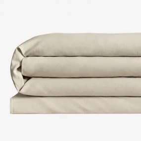 Sorana Linnen Dekbedovertrek 160g/m² Beige - Semoline & Bed 135/140cm (220 X 220 Cm) - Sklum