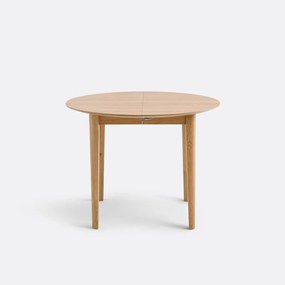 Uitschuifbare eiken fineer tafel met 4 tot 8 plaatsen Tioga