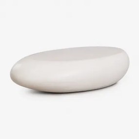 Xaria Betonnen Salontafel Wit & ↔︎ 115 Cm - Sklum