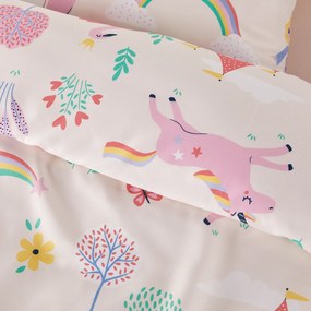 Bedset, recycled microvezel, rechthoekig kussensloop