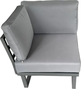 Moderne Lima Corner tuinhoek voor 6 personen Garden Point antraciet