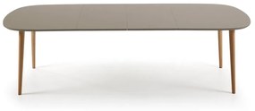 Kave Home Oqui Uitschuifbare Eettafel Bruin 160 Cm