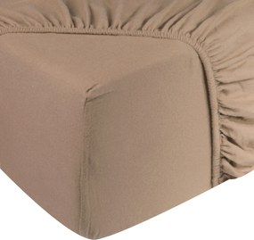 Hoeslaken Jersey – 100% katoen – 180×200 – beige
