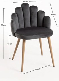 Hand Fluwelen Stoel
