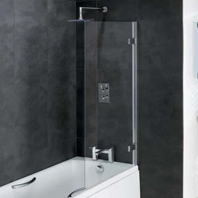 Eastbrook Volente badwand 85x150cm met 8mm veiligheidsglas chroom