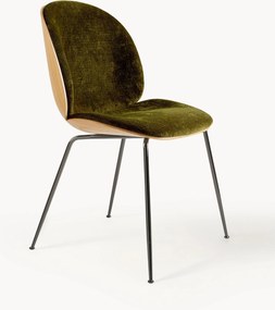 Fluwelen stoel Beetle met zitvlak