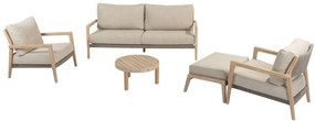 4 Seasons Outdoor Julia loungeset met Sem tafel SALE Loungeset   beige weerbestendig