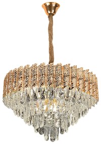 Hanglamp met kristallen G054-CP 50cm GOLD