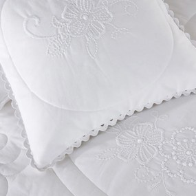 Geborduurde vierkante kussenhoes in katoen, Tennessee