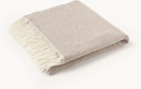 Omkeerbare plaid Faro van wol met kasjmier