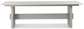 Dining Tuintafel rechthoekig 240 x 107 cm Aluminium Taupe Casbranka