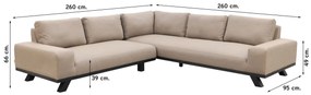 Barcelona/Cuba Sunbrella loungeset - Taupe - 3-delig