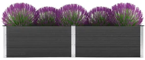 vidaXL Plantenbak verhoogd 250x100x54 cm HKC grijs