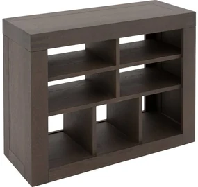 Goossens Bijzetelement Clear, hout eiken donker bruin, stijlvol landelijk, 100 x 79 x 40 cm