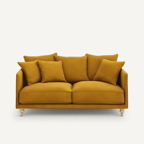 3-zits compacte fluwelen zetel, Lazare