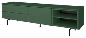 Tenzo Plain Mat Groen Tv-meubel Met Open Vak - 210x45x57cm.