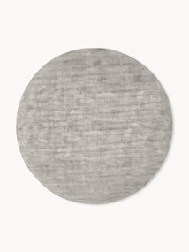 Rond handgeweven viscose vloerkleed Jane