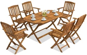 Houten tuinset Laos/Delhi 6 Garden Point houten tuinset