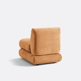 Modulaire haardstoel, dik fluweel, HOOVER