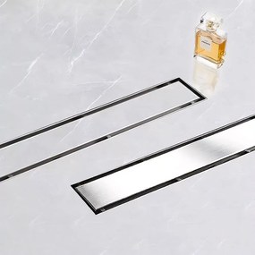 Lineaire afvoer Rea Neox BRUSH Steel 80