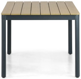 Dining Tuintafel rechthoekig 160 x 91,5 cm Aluminium Grijs Santika Mind