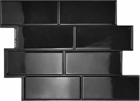 Tegelsticker Zwart Metro - 29.4 cm x 21.4 cm x 0.11 cm | 0 kg | Paneli zelfklevende steenstrips