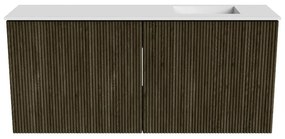 Mondiaz Joya 90cm toiletmeubel shadow met wastafel faye rechts zonder kraangat talc