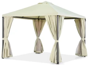 Beige tuinpaviljoen Madrid 3 x 3m Garden Point Premium