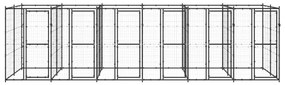 vidaXL Hondenkennel 14,52 m² staal